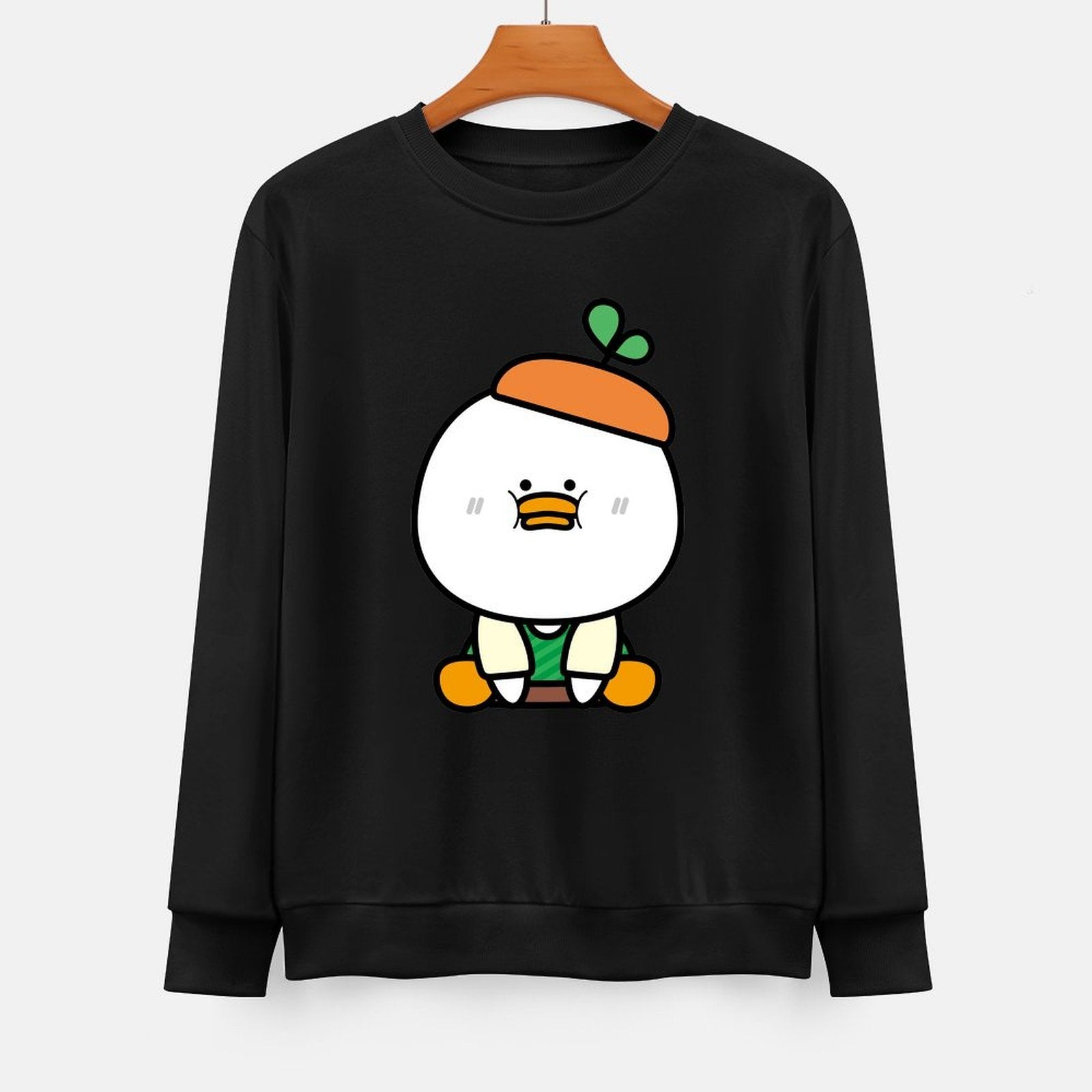 Front Patterned Long Sleeve Top100% Cotton Modern